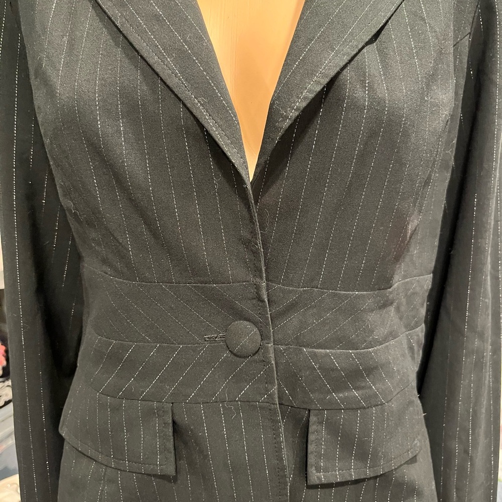 Vintage Y2K Candie's Black Pinstripe Blazer